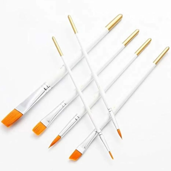 6Pcs/Set Wooden Handle Watercolor Paint Pen Paint Brushes Supplies Drawing Art - Picture 5 of 8